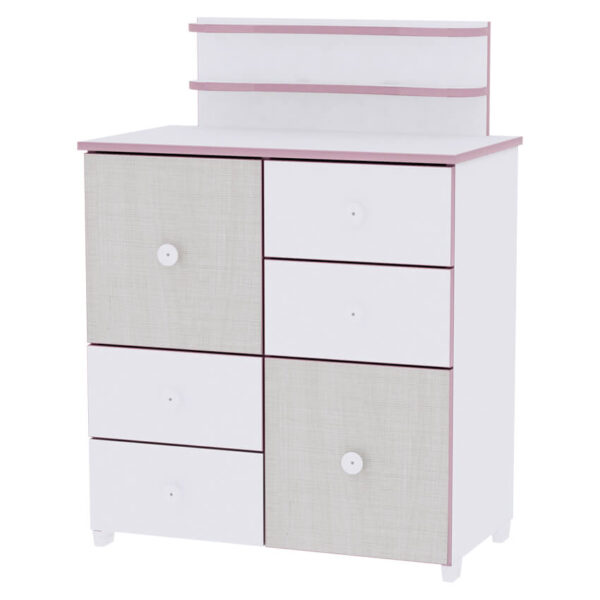 CUPBOARD NEW White Pink Crossline Position D