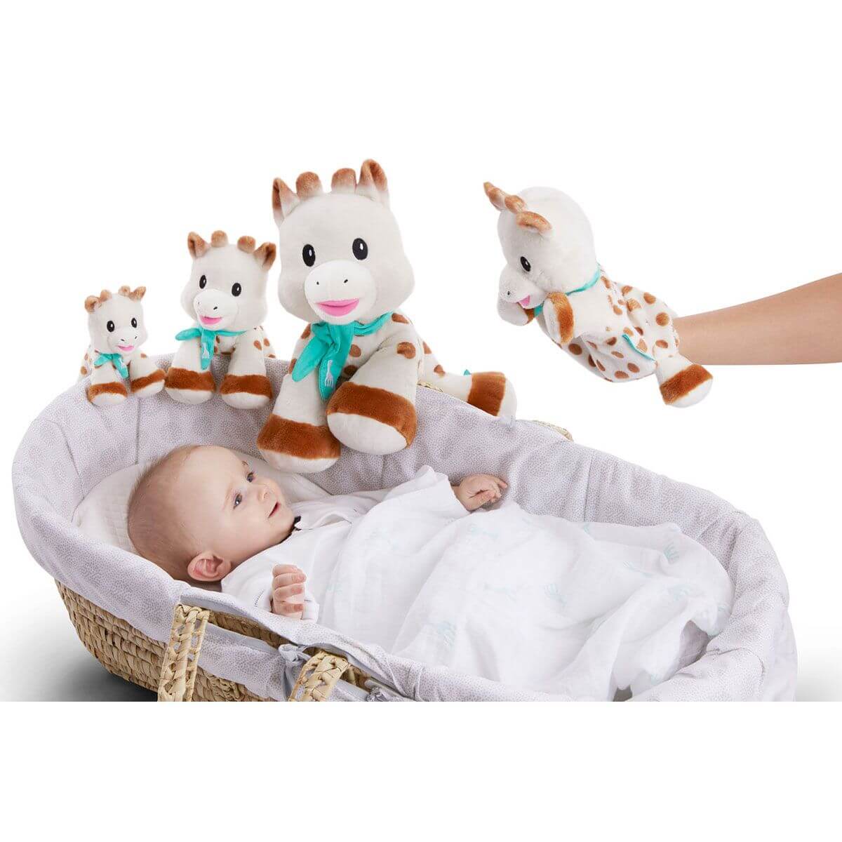 010334 Puppet comforter Sophie la girafe baby medium
