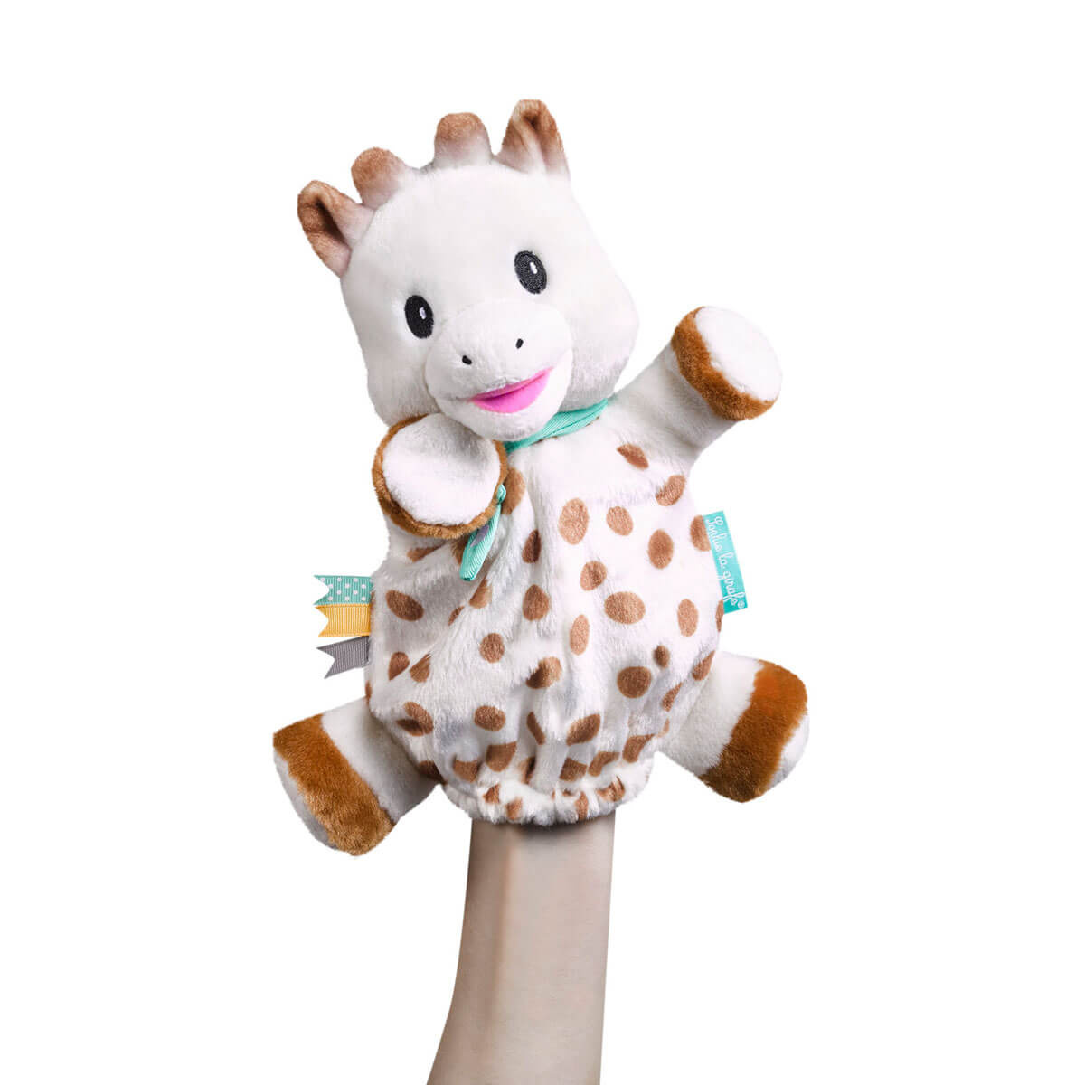 010334 Puppet comforter Sophie la girafe hand medium